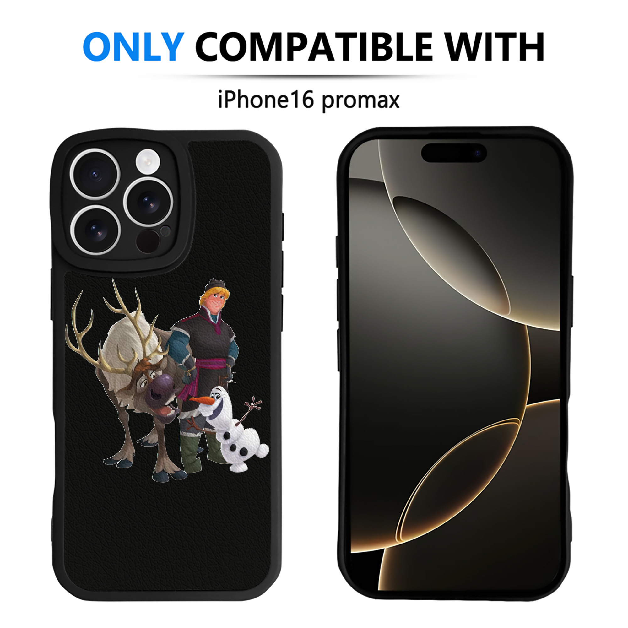 （画像用） アナと雪の女王 アンナ エルサ Frozen Anna Elsa 【iPhone 16シリーズ対応】シリコンスマホケース（レザー調） 材質：シリコン